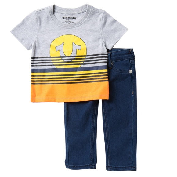 True Religion Tee & Pants 2-Piece Set (baby boys)